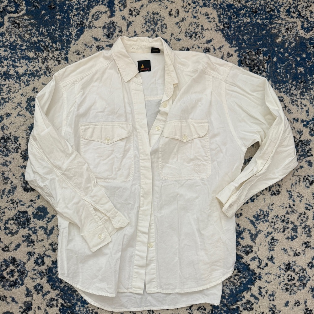 Vintage Liz Sport White button down top
